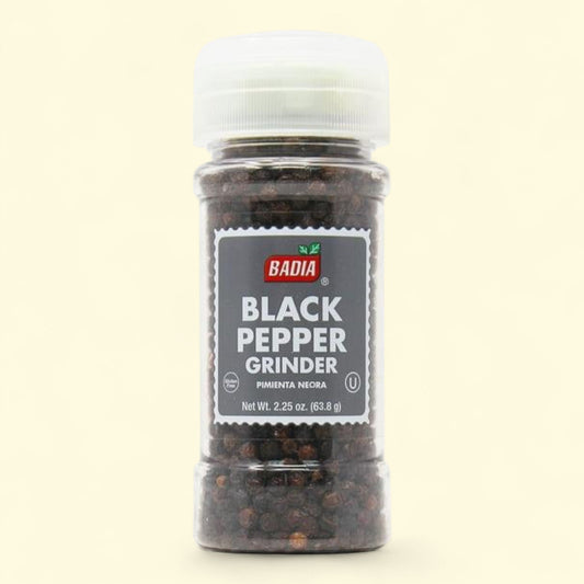 Badia Black Pepper Whole, Bottle, 2.5 oz