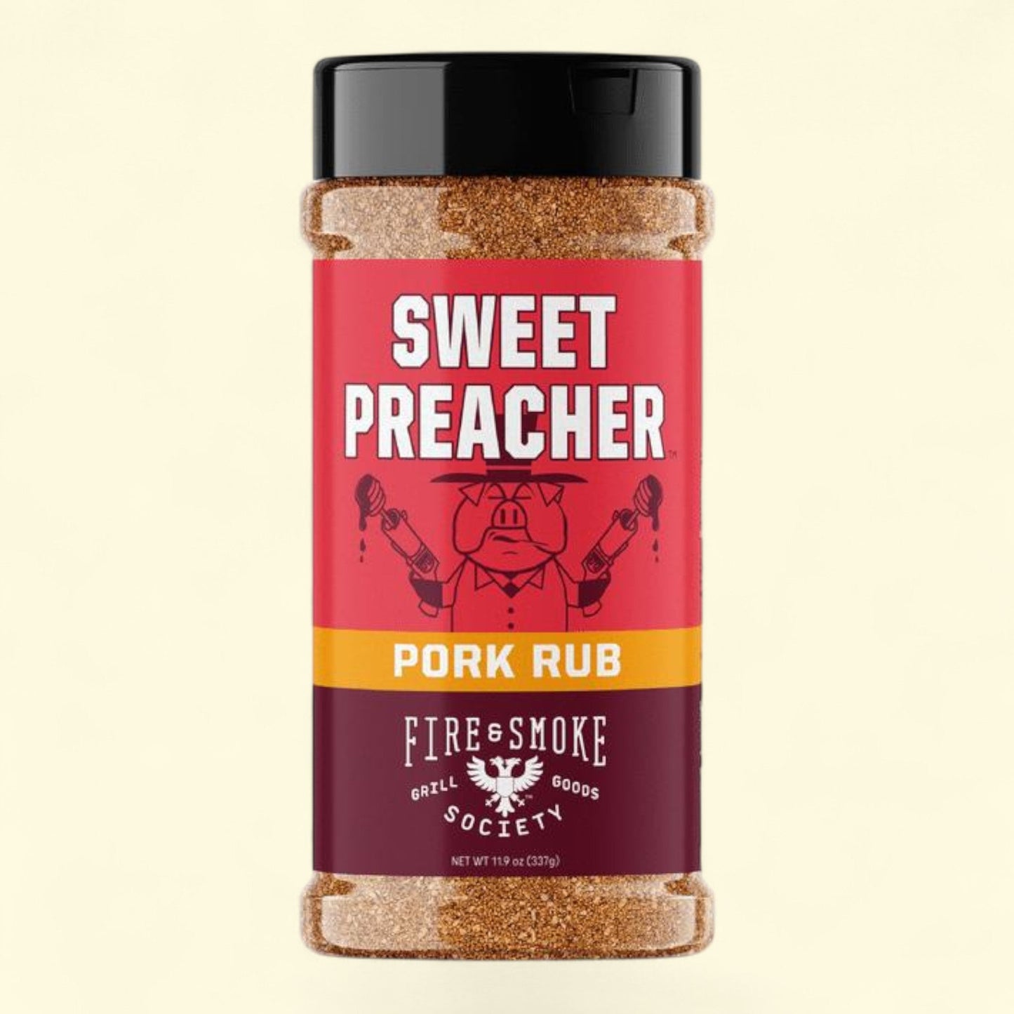 Fire & Smoke Society Sweet Preacher BBQ Seasoning Pork Rub, 11.9 Ounce — authentic US product shipped worldwide by Treatspree