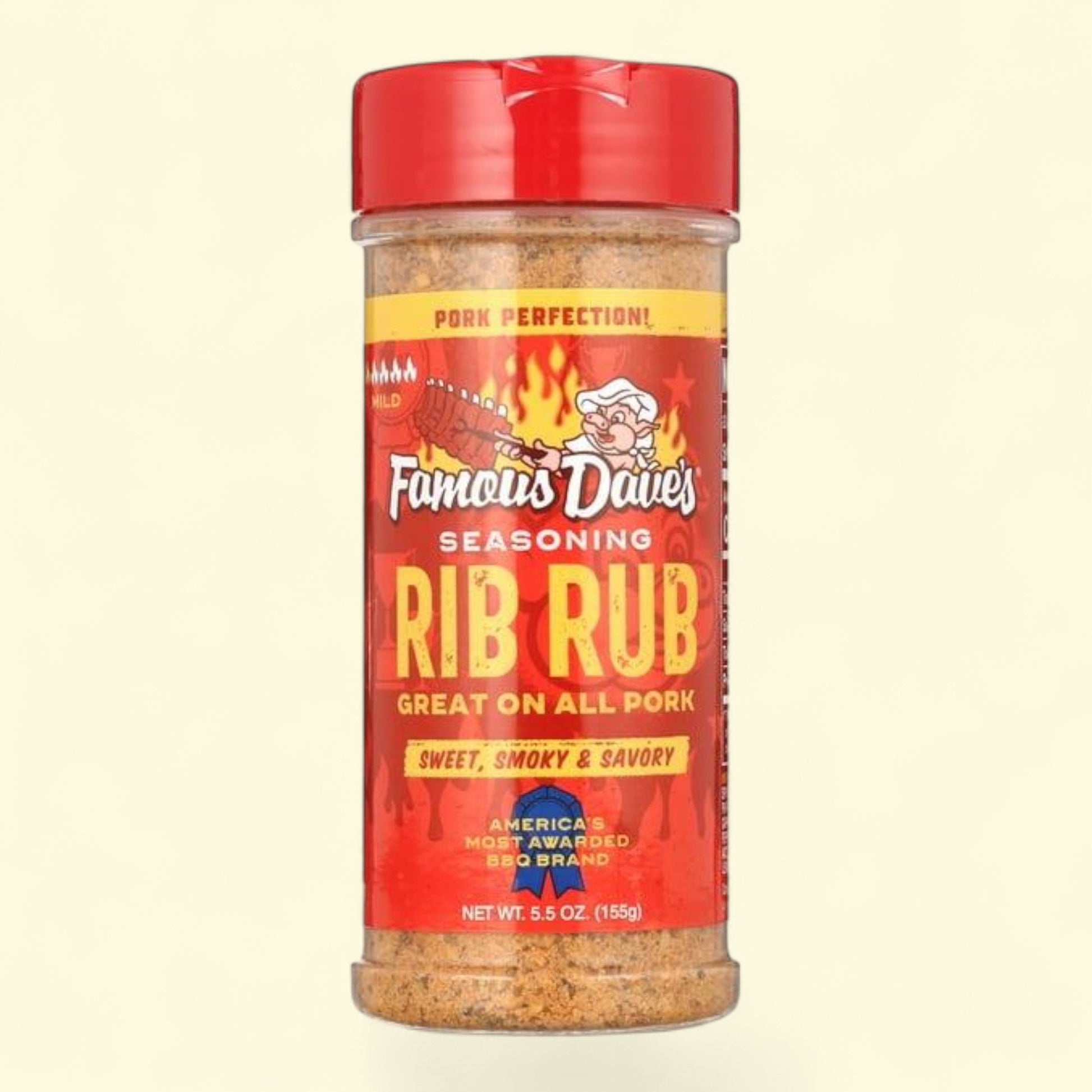 Famous Dave's Rib Rub Pork Seasoning, 5.5 oz — authentic US product shipped worldwide by Treatspree
