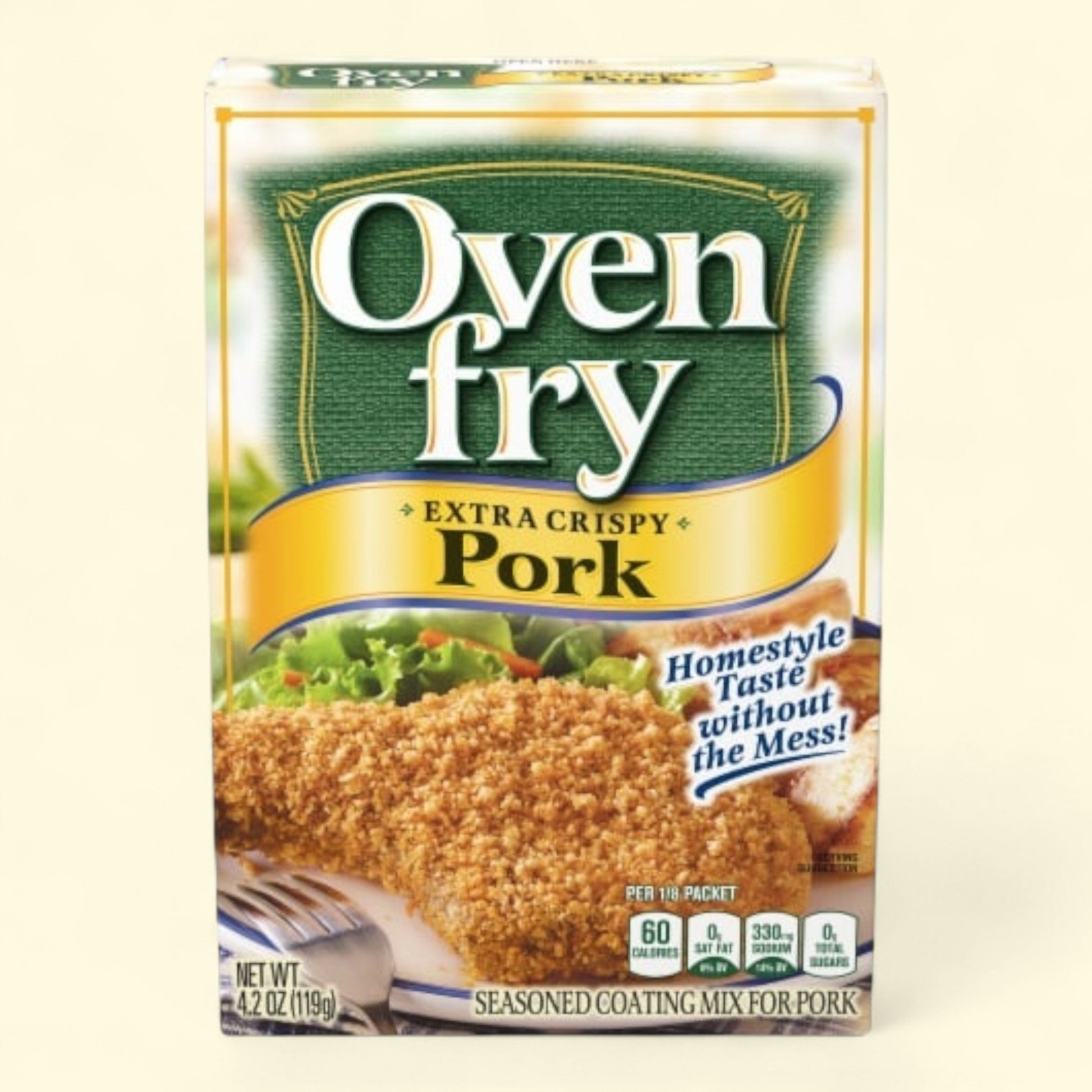 Oven Fry Extra Crispy Seasoned Coating Mix for Pork, 4.2 OZ — authentic US product shipped worldwide by Treatspree