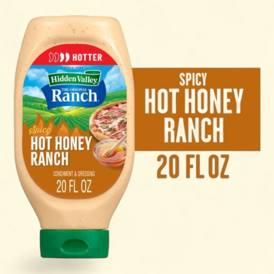 Hidden Valley Spicy Hot Honey Ranch Dressing, 16 oz — authentic US product shipped worldwide by Treatspree