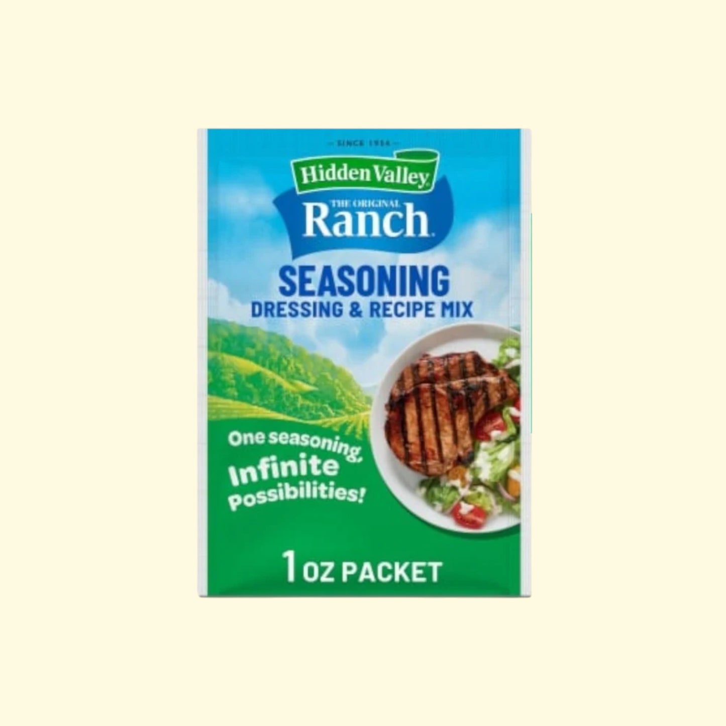 Hidden Valley Ranch Seasoning Dressing & Recipe Mix, Packet, 1 oz — authentic US product shipped worldwide by Treatspree