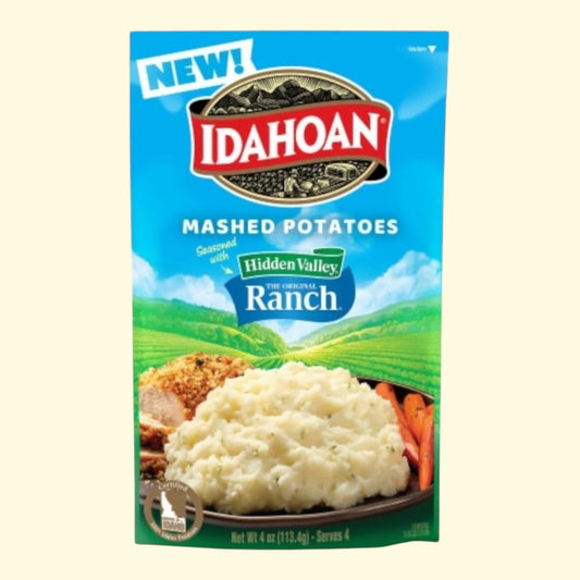 Idahoan Mashed Potatoes, Seasoned with Hidden Valley Original Ranch, 4.1 oz.