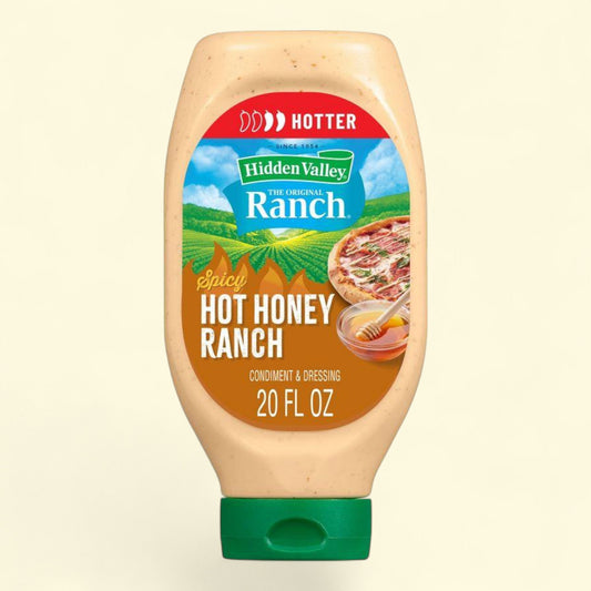 Hidden Valley Hot Honey Ranch Salad Dressing, 20 fl oz — authentic US product shipped worldwide by Treatspree