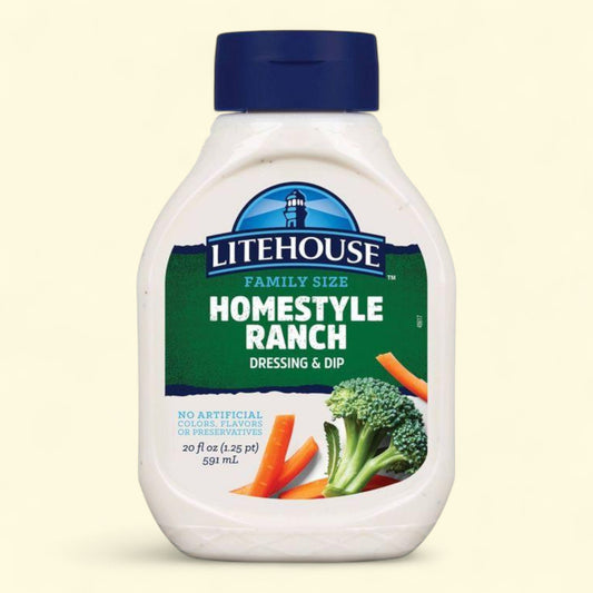 Litehouse Ranch Dressing, 20 fl oz — authentic US product shipped worldwide by Treatspree