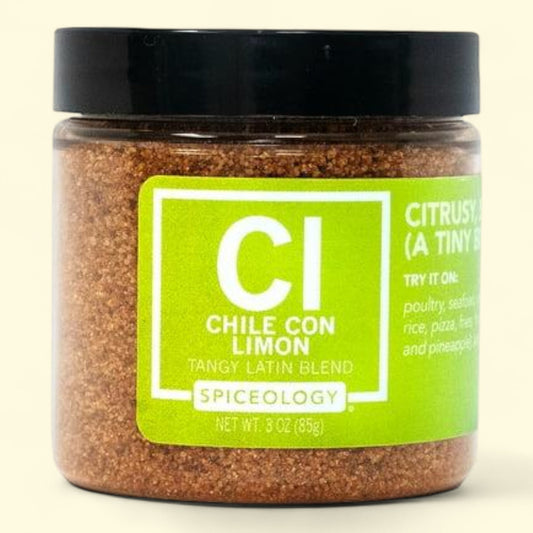 Spiceology Chile con Limon Seasoning Blend, 3 oz Jar — authentic US product shipped worldwide by Treatspree