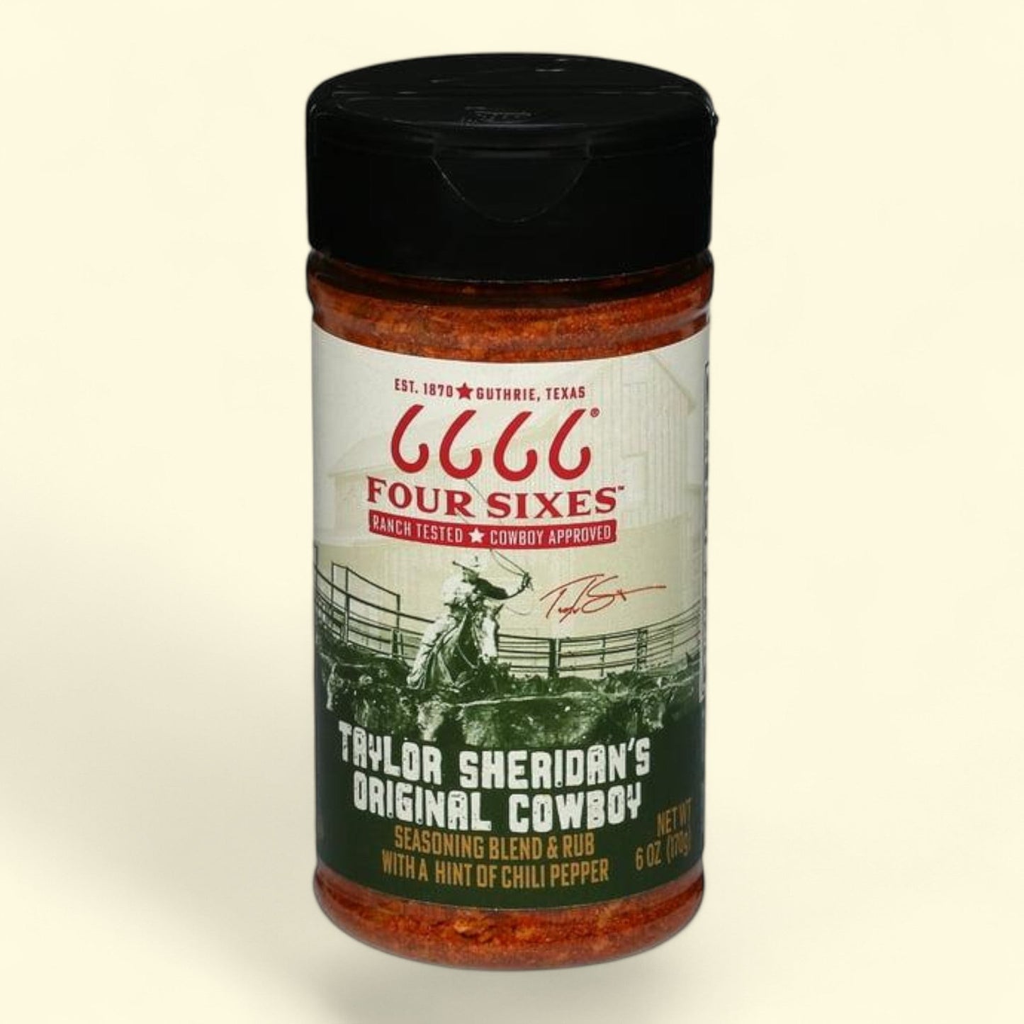 Four Sixes Cowboy Seasoning Blend and Rub, 6 oz