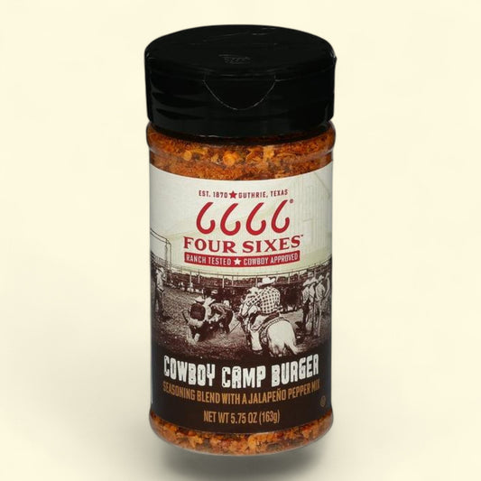 Four Sixes Cowboy Camp Burger Seasoning Blend, 5.75 oz