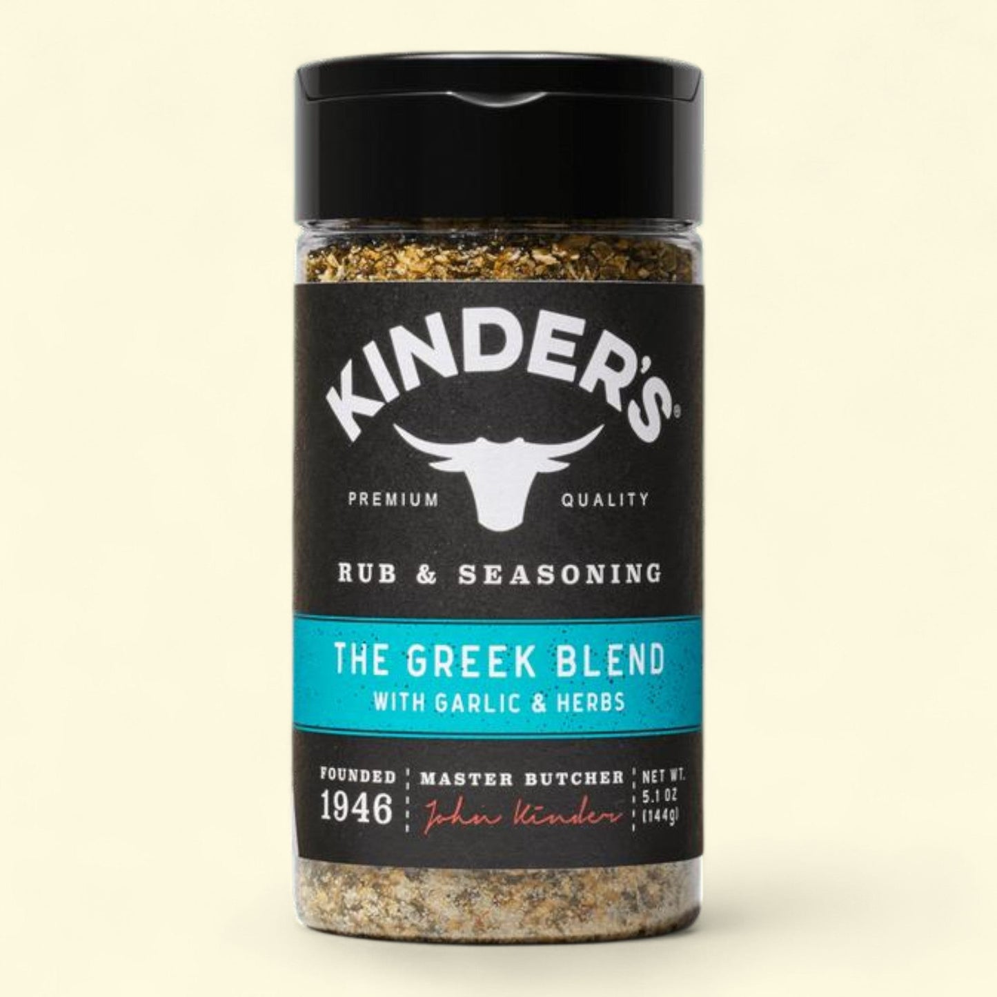 Kinder's Greek Blend Barbecue Rub and Seasoning, 5 oz