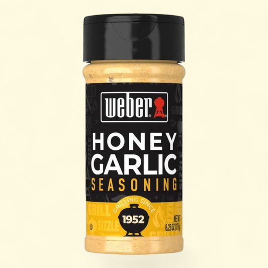 Weber Honey Garlic Seasoning and Rub, 6.25 oz — authentic US product shipped worldwide by Treatspree