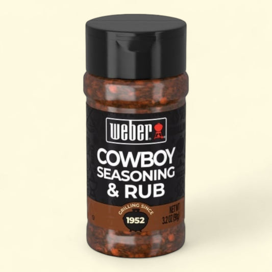 Weber Cowboy Seasoning & Rub, Kosher, Gluten Free, 7.75 oz.