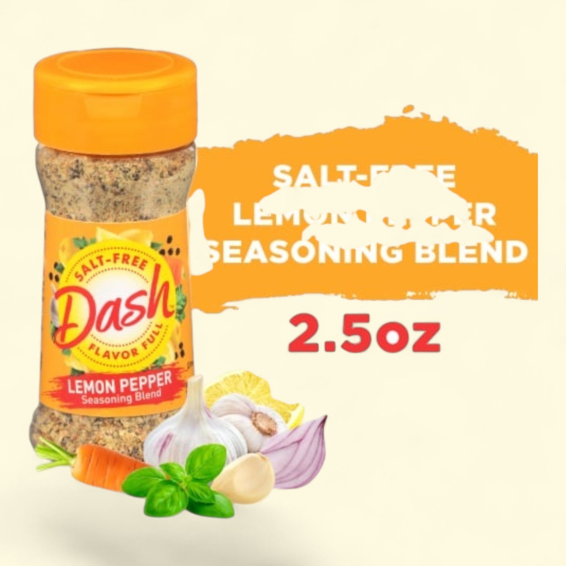 Dash Lemon Pepper Seasoning Blend, Kosher, 2.5 oz — authentic US product shipped worldwide by Treatspree