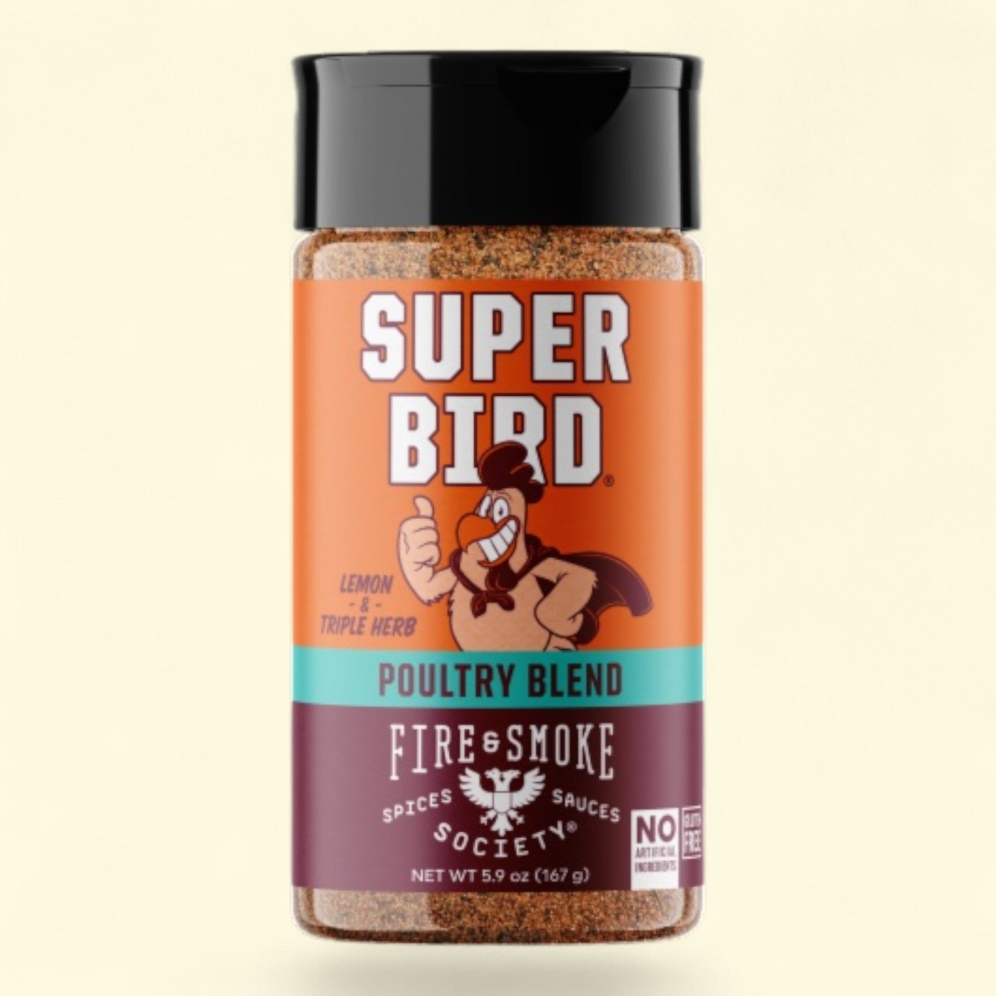 Fire & Smoke Society Super Bird Poultry Seasoning Blend, 5.9 oz — authentic US product shipped worldwide by Treatspree