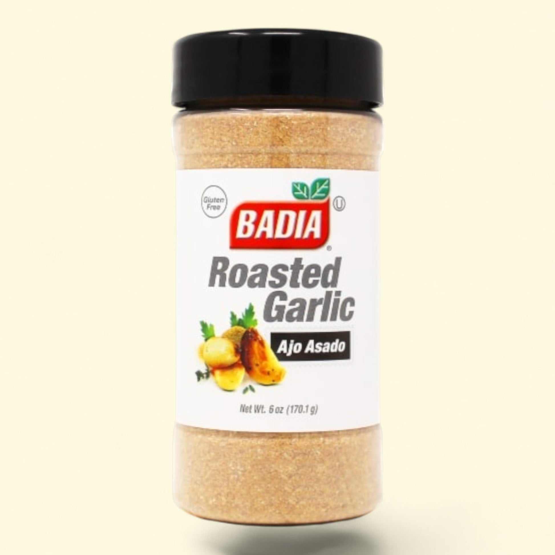Badia Roasted Garlic Seasoning Blend, 6.5 oz — authentic US product shipped worldwide by Treatspree