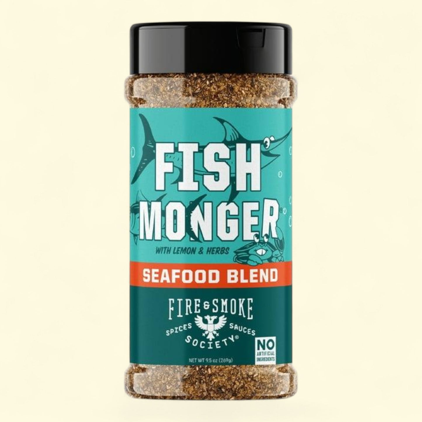 Fire & Smoke Society Fish Monger Seafood Seasoning, 9.5 oz
