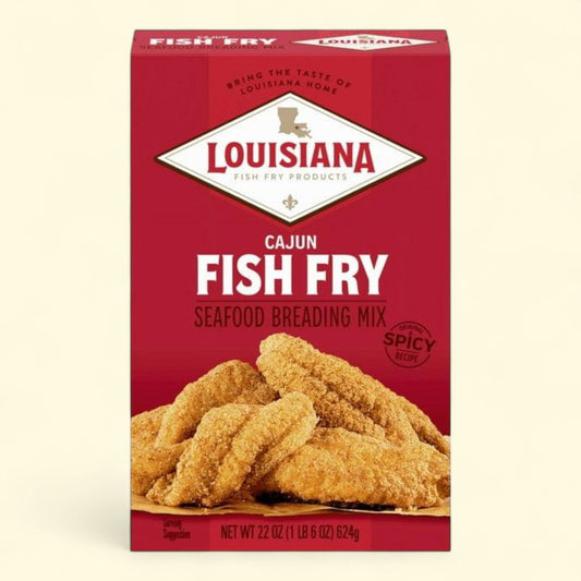 Louisiana Fish Fry Products Cajun Spicy Seasoned Breading Mix, 22 oz
