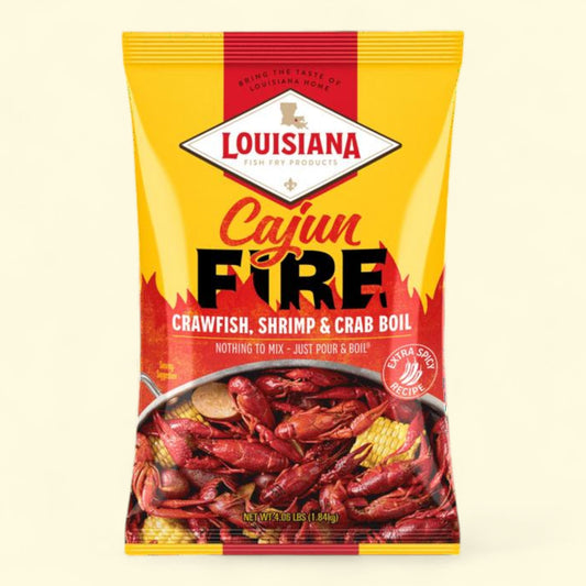 Louisiana Fish Fry Products Cajun Fire Boil Seasoning, 4.06 lb