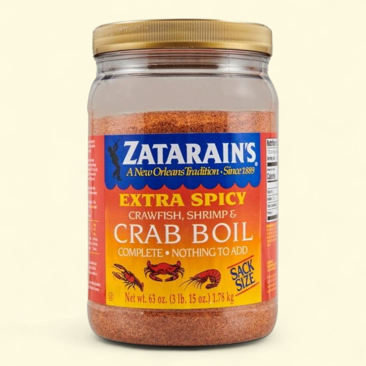 Zatarain's Crawfish, Shrimp & Crab Boil, 63 oz Jar