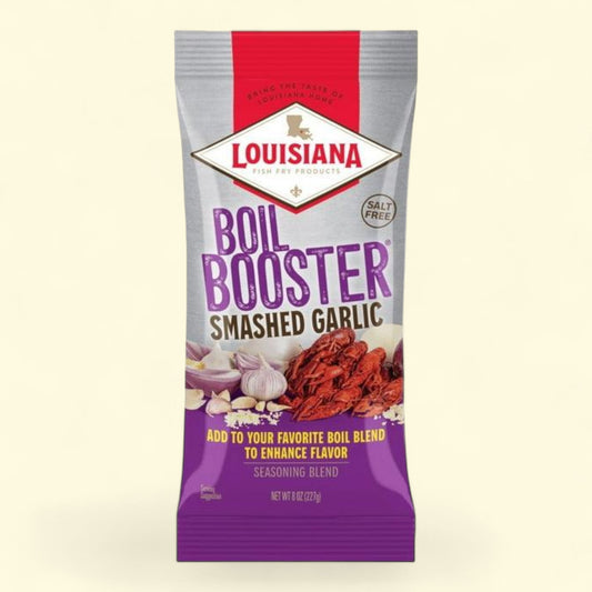 Louisiana Fish Fry Products Boil Booster Smashed Garlic Seasoning Mix, 8 oz