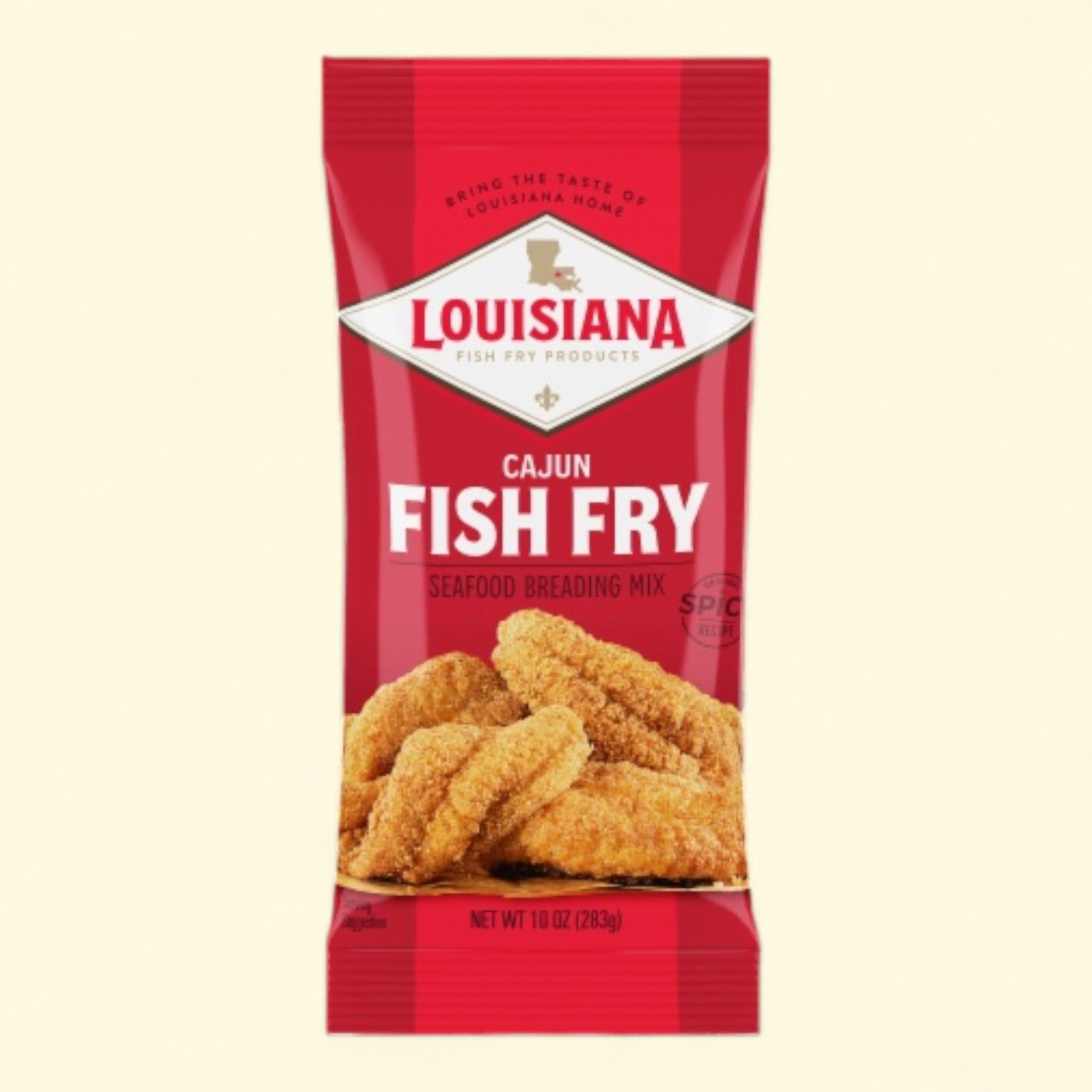 Louisiana Cajun Crisp Fish Fry, Seafood Breading Mix, 10 oz — authentic US product shipped worldwide by Treatspree