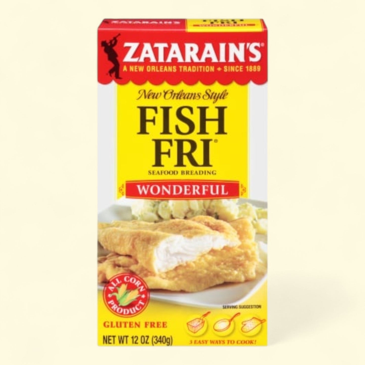 Zatarain's Fish Fri, Seafood Breading, 10 oz — authentic US product shipped worldwide by Treatspree