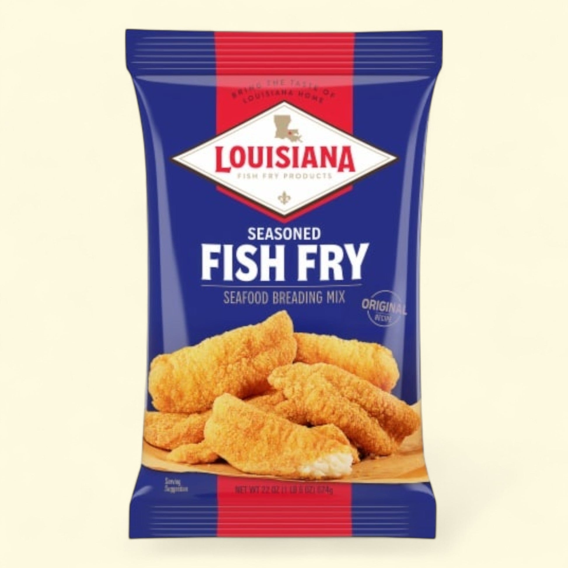 Louisiana Fish Fry Seafood Breading Mix, Seasoned, Crispy, 10 oz. — authentic US product shipped worldwide by Treatspree