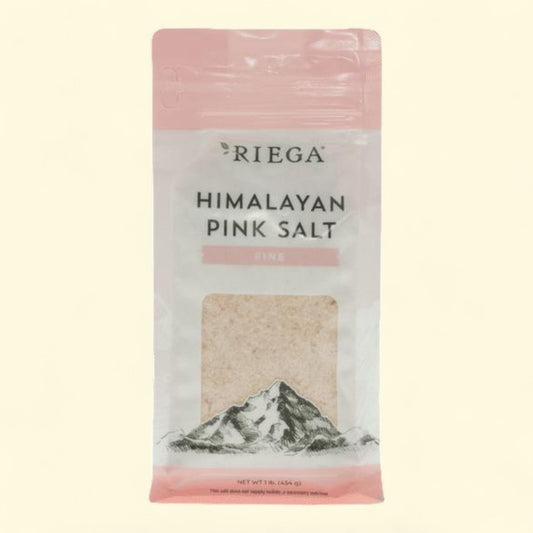 RIEGA Himalayan Pink Salt, Fine, 1 lb.