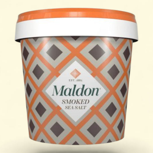 Maldon Smoked Sea Salt Flakes, Bulk Tub (1.1 lb)