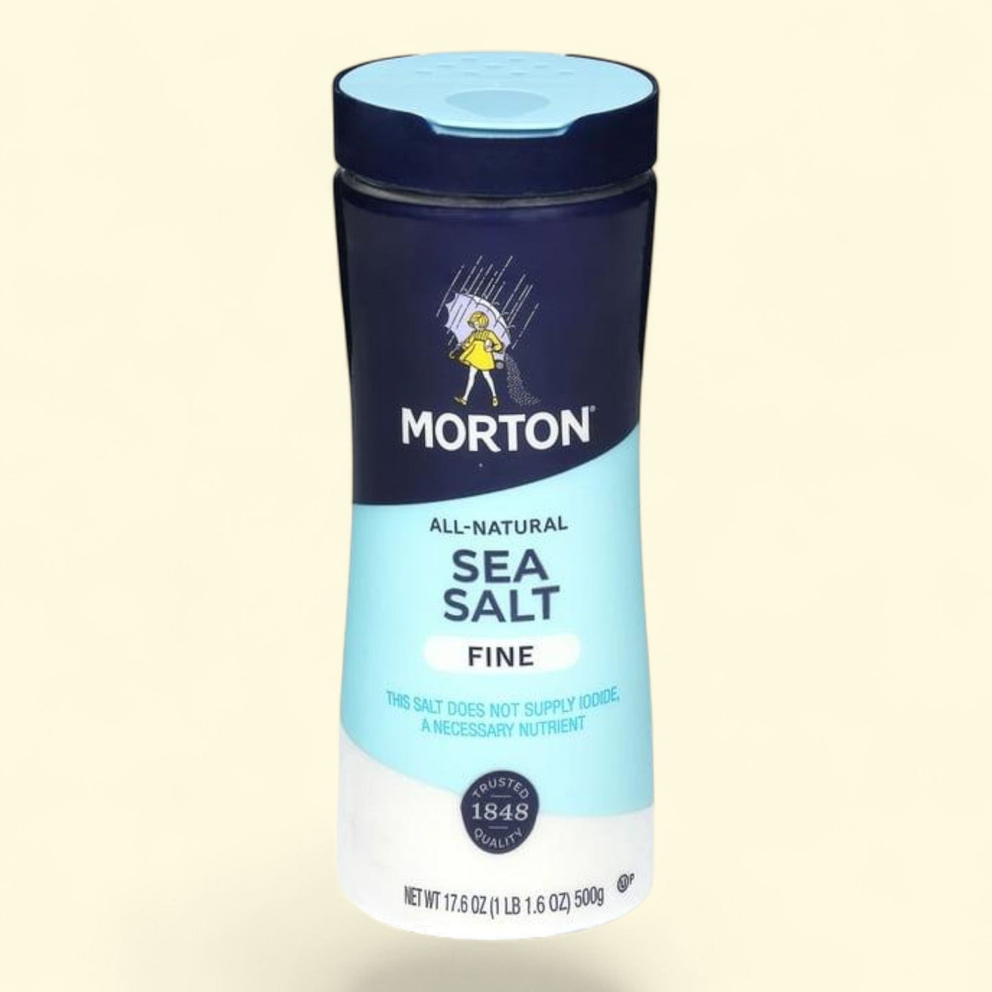 Morton Fine Sea Salt, 17.6 oz