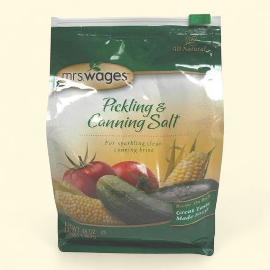 Mrs. Wages Pickling and Canning Salt, 48 Ounce Bag