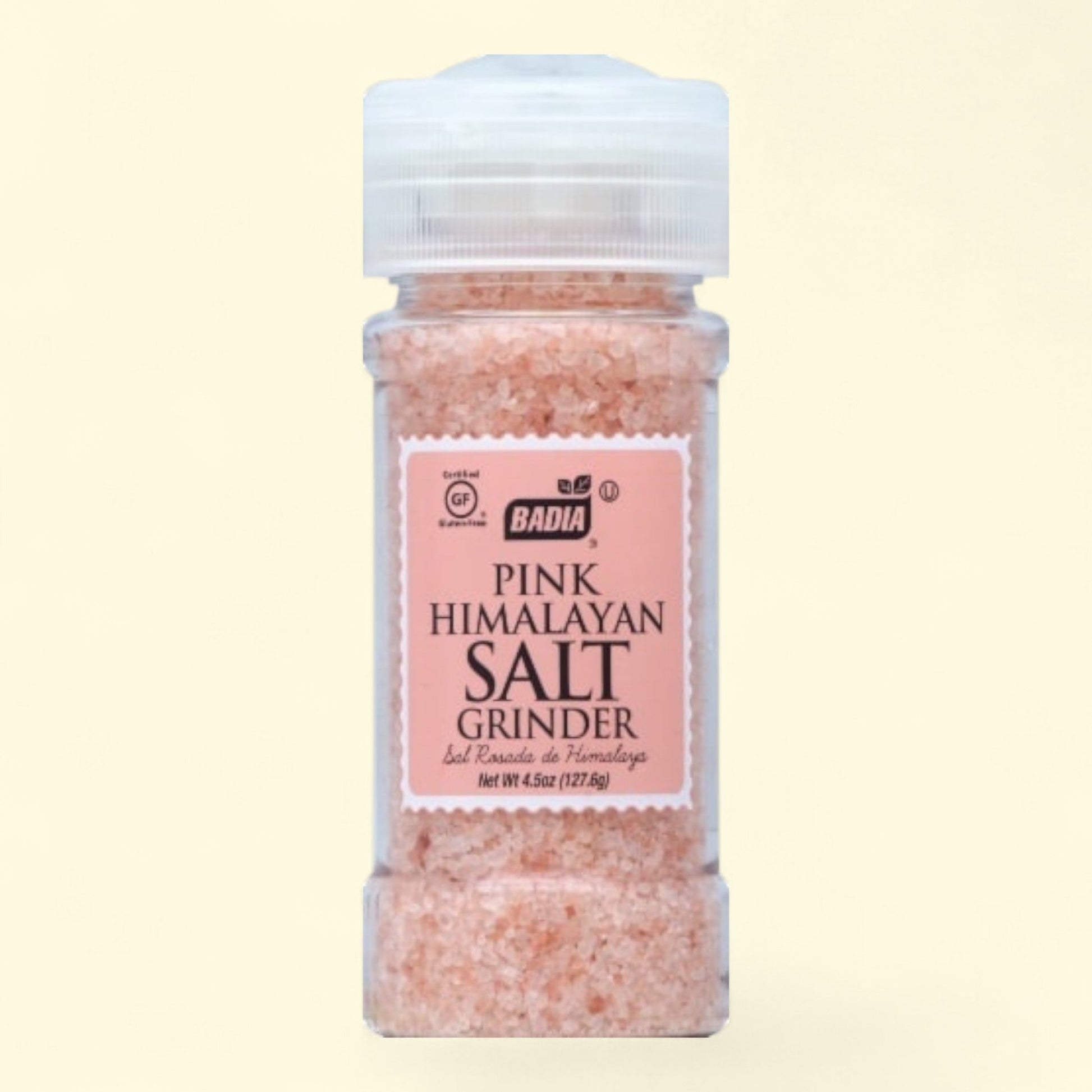 Badia Pink Himalayan Salt Grinder, 8 oz — authentic US product shipped worldwide by Treatspree