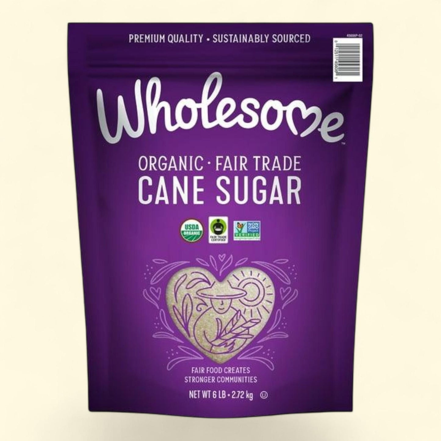 Wholesome Organic Cane Sugar, 6 lbs. — authentic US product shipped worldwide by Treatspree