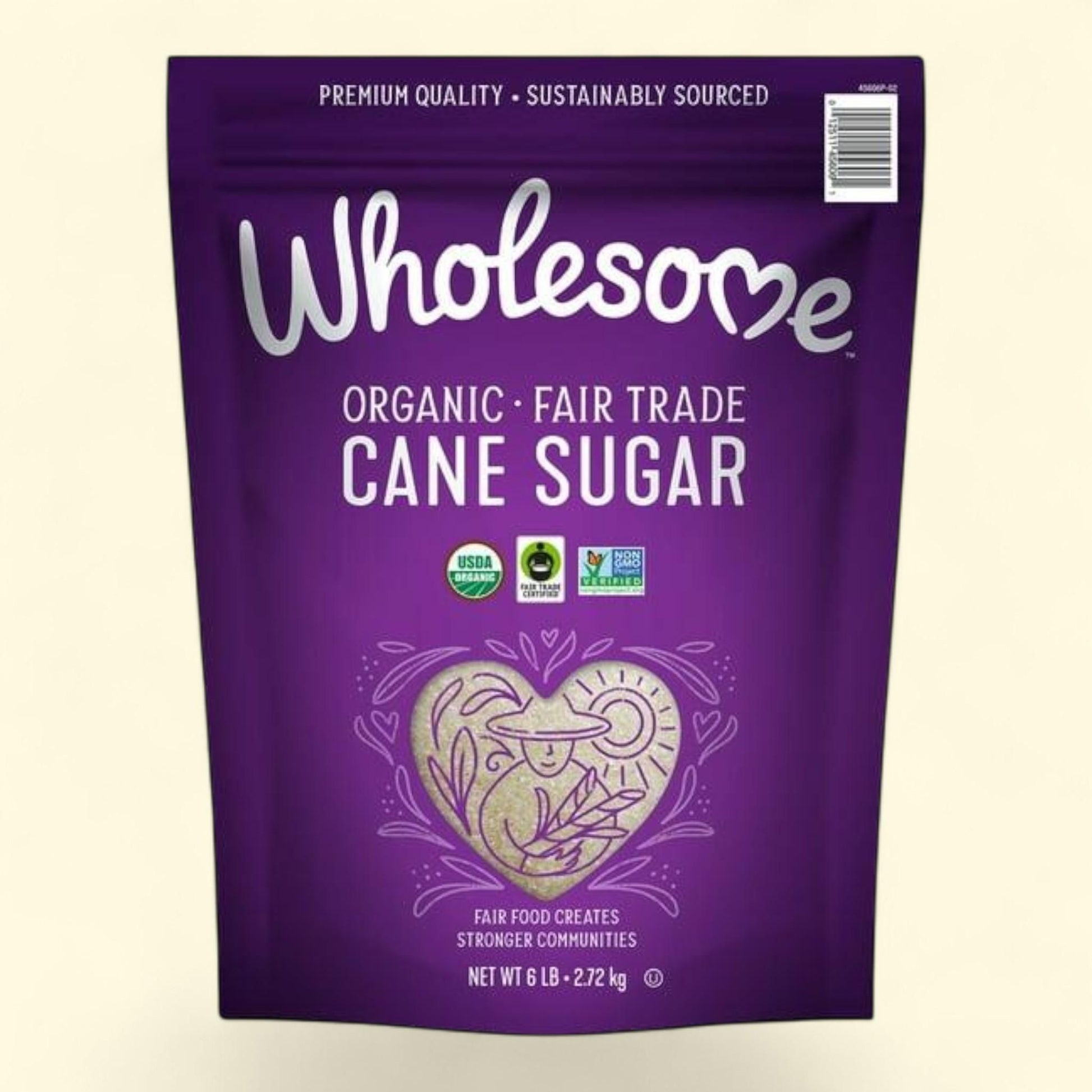 Wholesome Organic Cane Sugar, 6 lbs. — authentic US product shipped worldwide by Treatspree