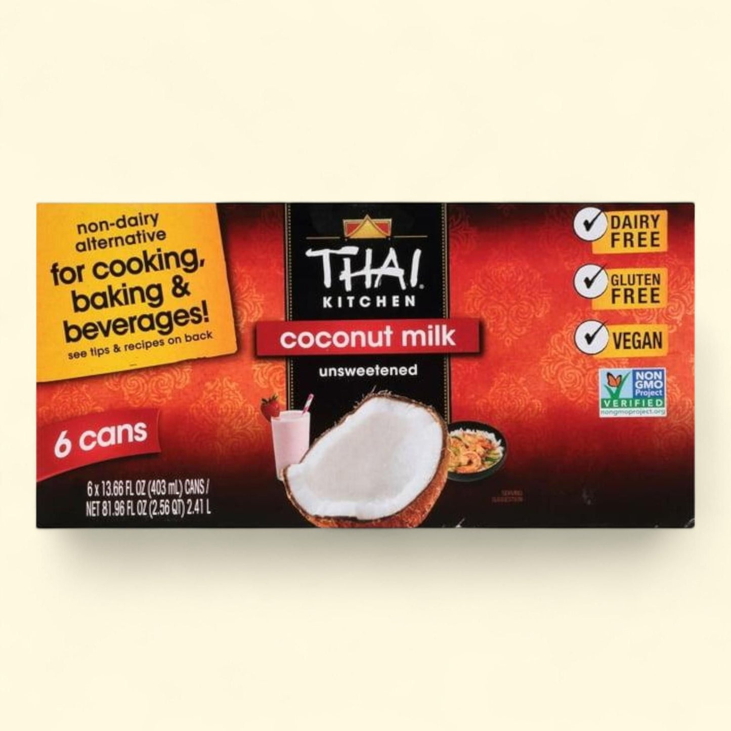 Thai Kitchen Coconut Milk, 13.66 fl. oz. cans, 6 pk.