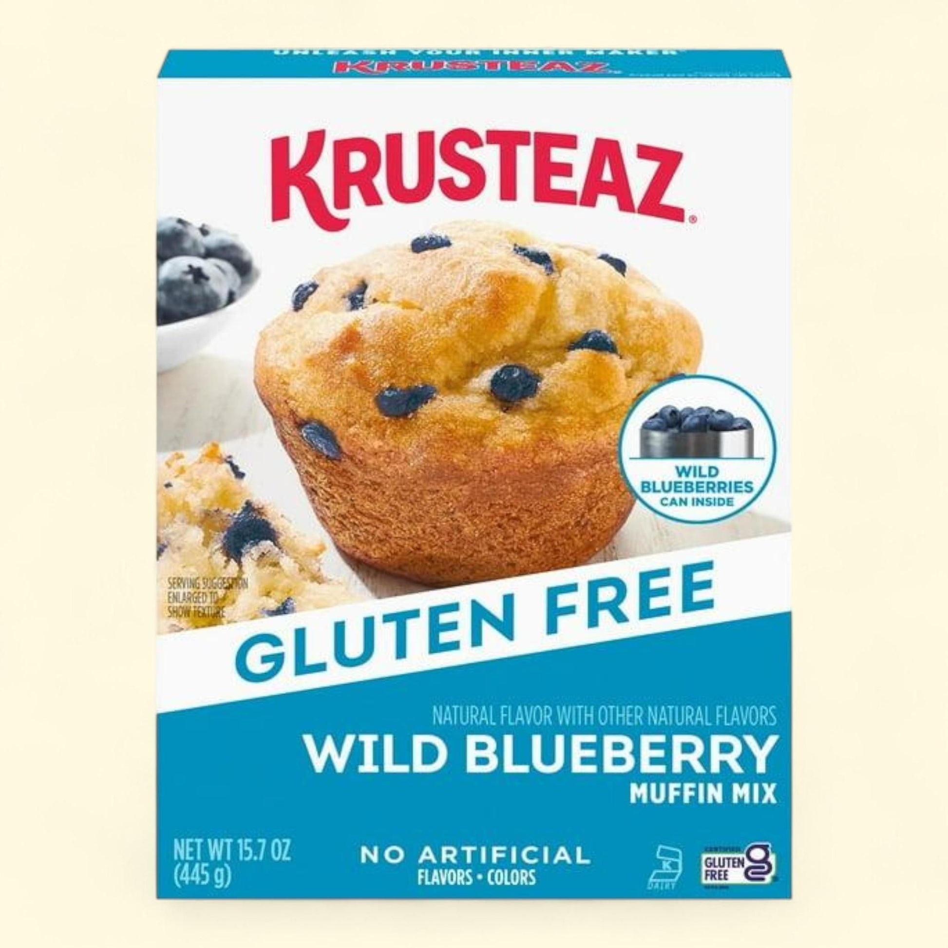 Krusteaz Gluten Free Wild Blueberry Muffin Mix, 15.7 oz