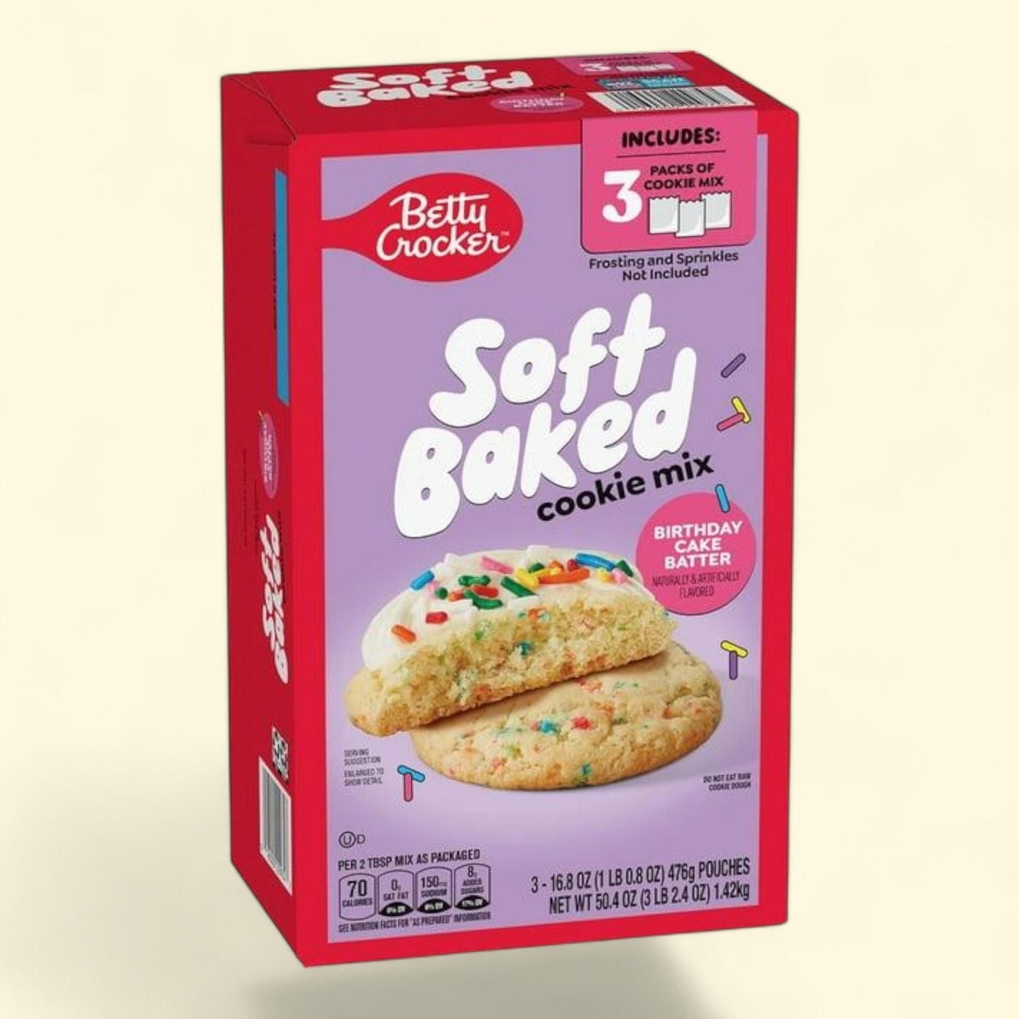 Betty Crocker Soft Baked Cookie Mix, 3 pk. — authentic US product shipped worldwide by Treatspree
