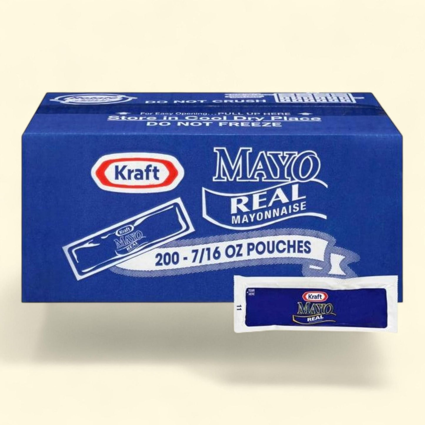 Kraft Real Mayo Mayonnaise Single Serve Packets, 200 ct.