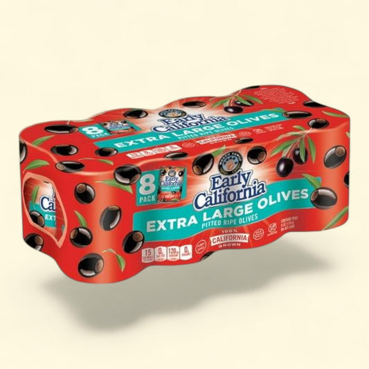 Early California Pitted Olives, 6 oz., 8 pk.