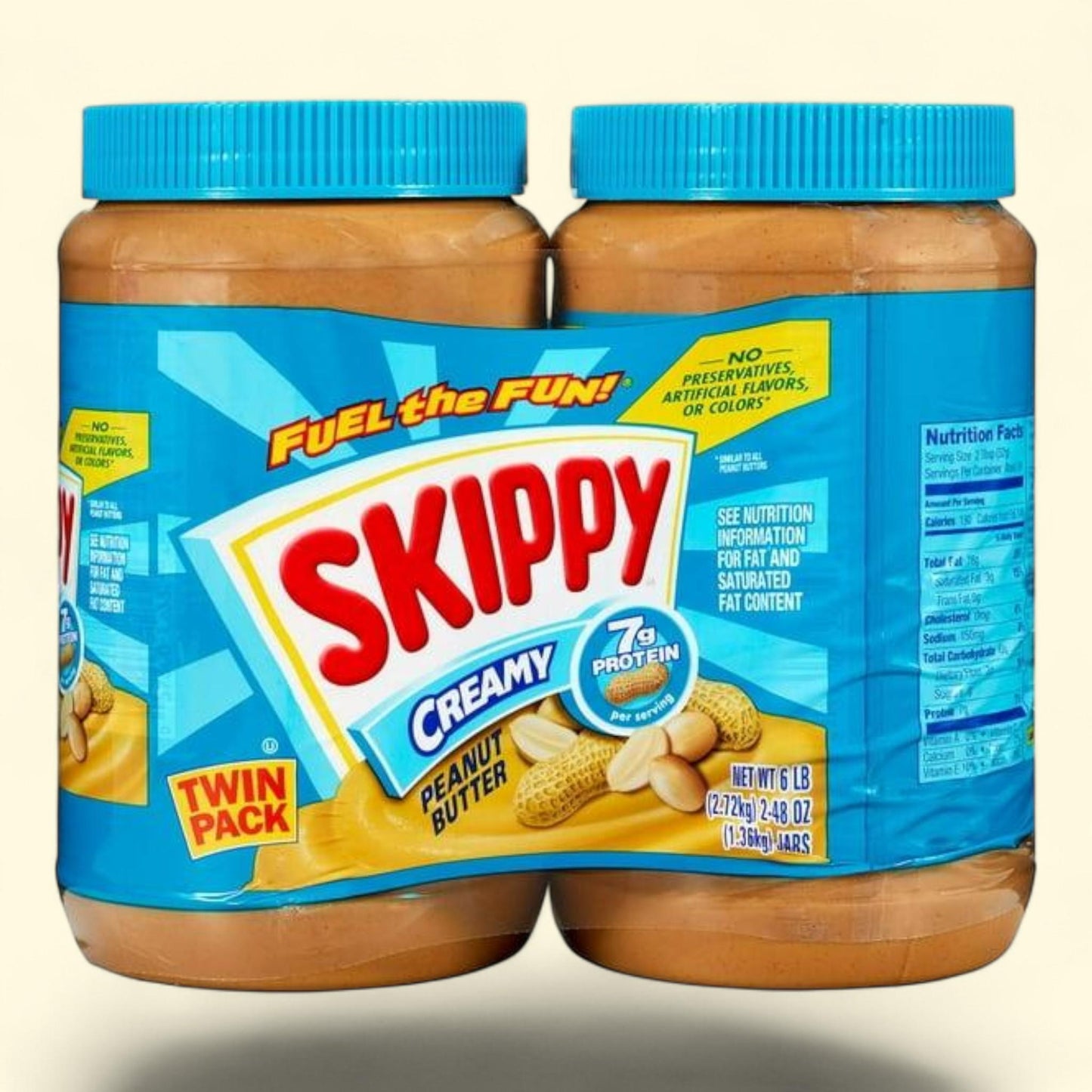 Skippy Creamy Peanut Butter Spread, 48 oz., 2 pk.