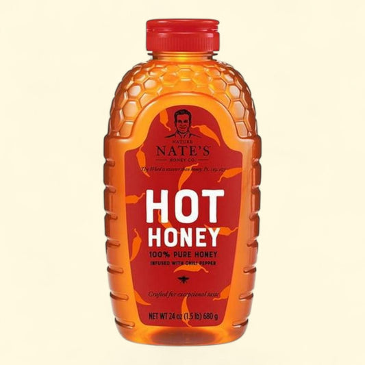 Nature Nate's Hot Honey with Habanero Chili Peppers, 24 oz.