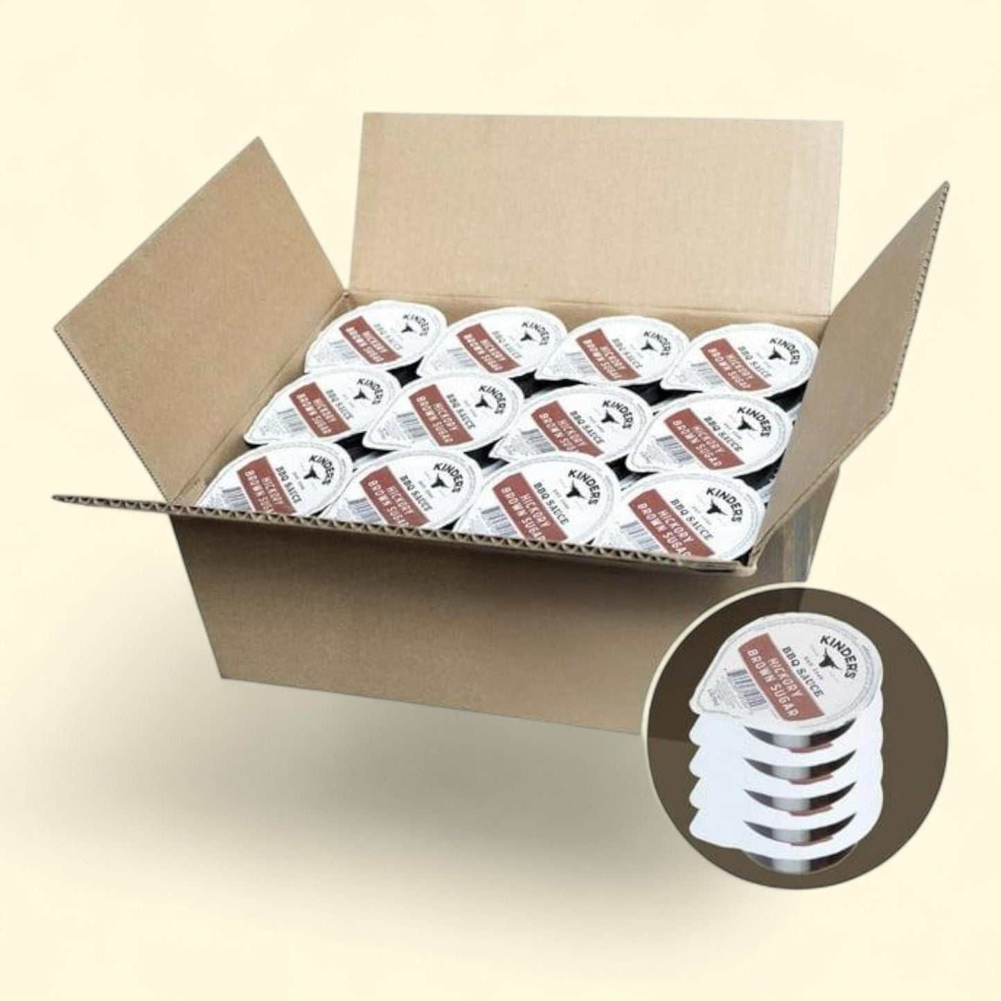 Kinder's BBQ Sauce Cups, Hickory Brown Sugar, 2 oz., 60 pk.