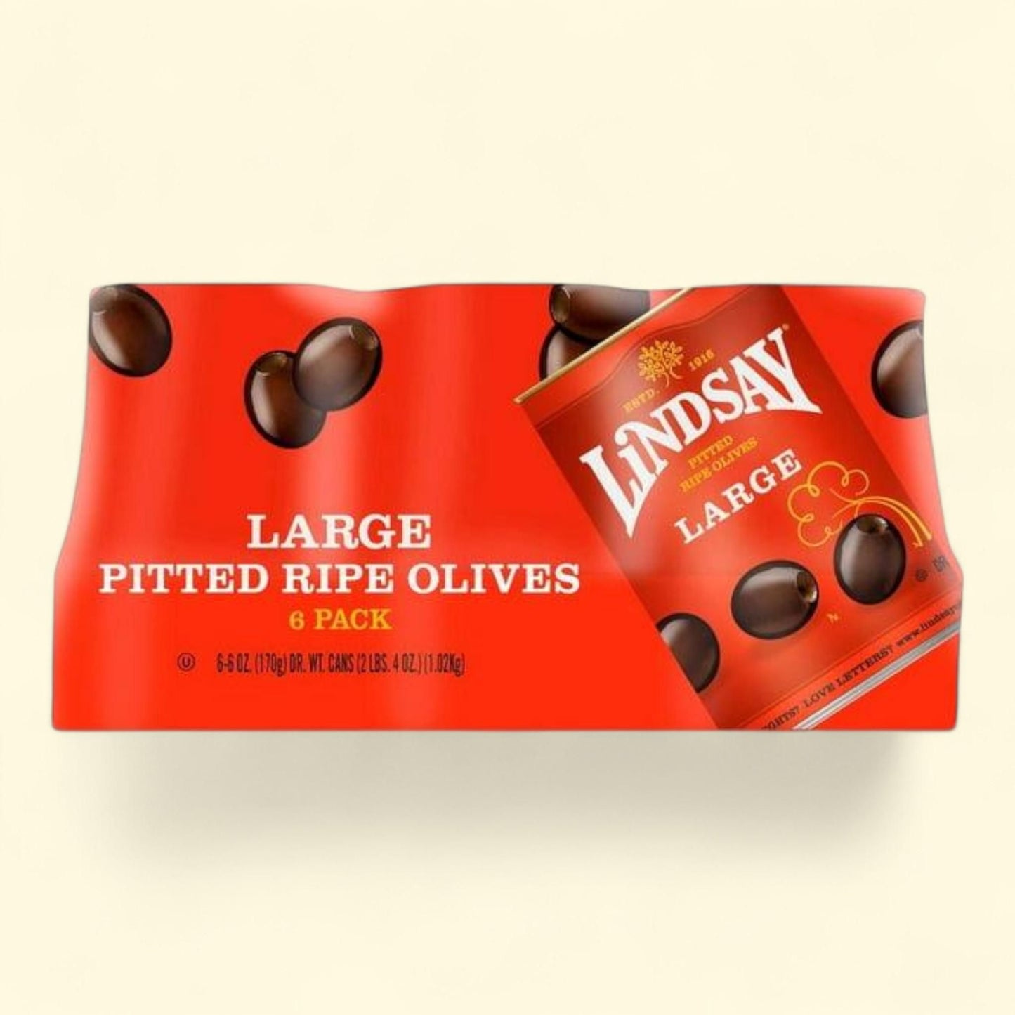 Lindsay Pitted Olives, 6 oz., 6 pk.