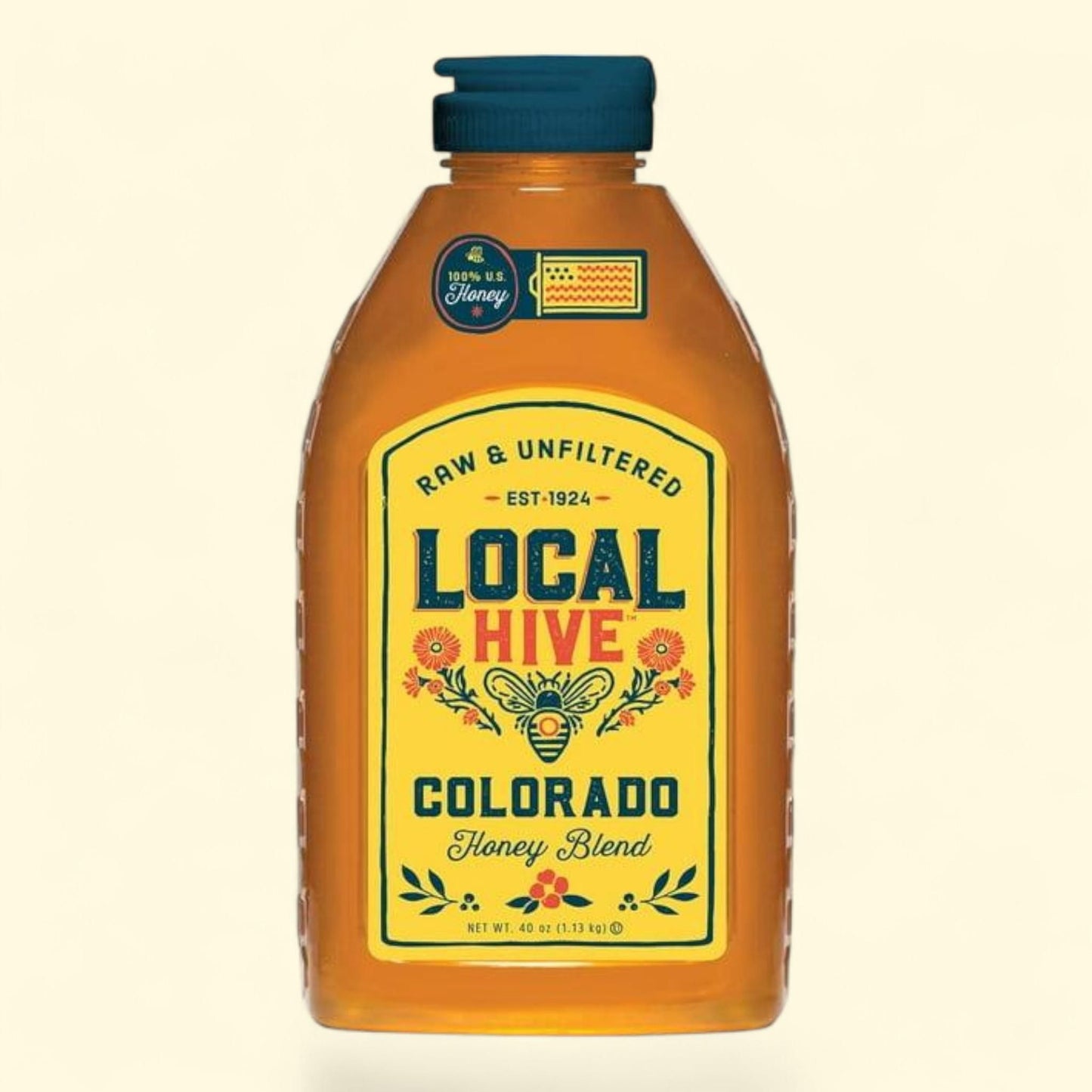 Local Hive Raw and Unfiltered Honey, 40 oz.