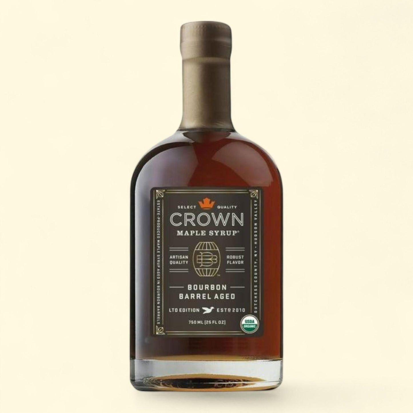 Crown Maple Bourbon Barrel Aged Organic Maple Syrup, 25 fl. oz.