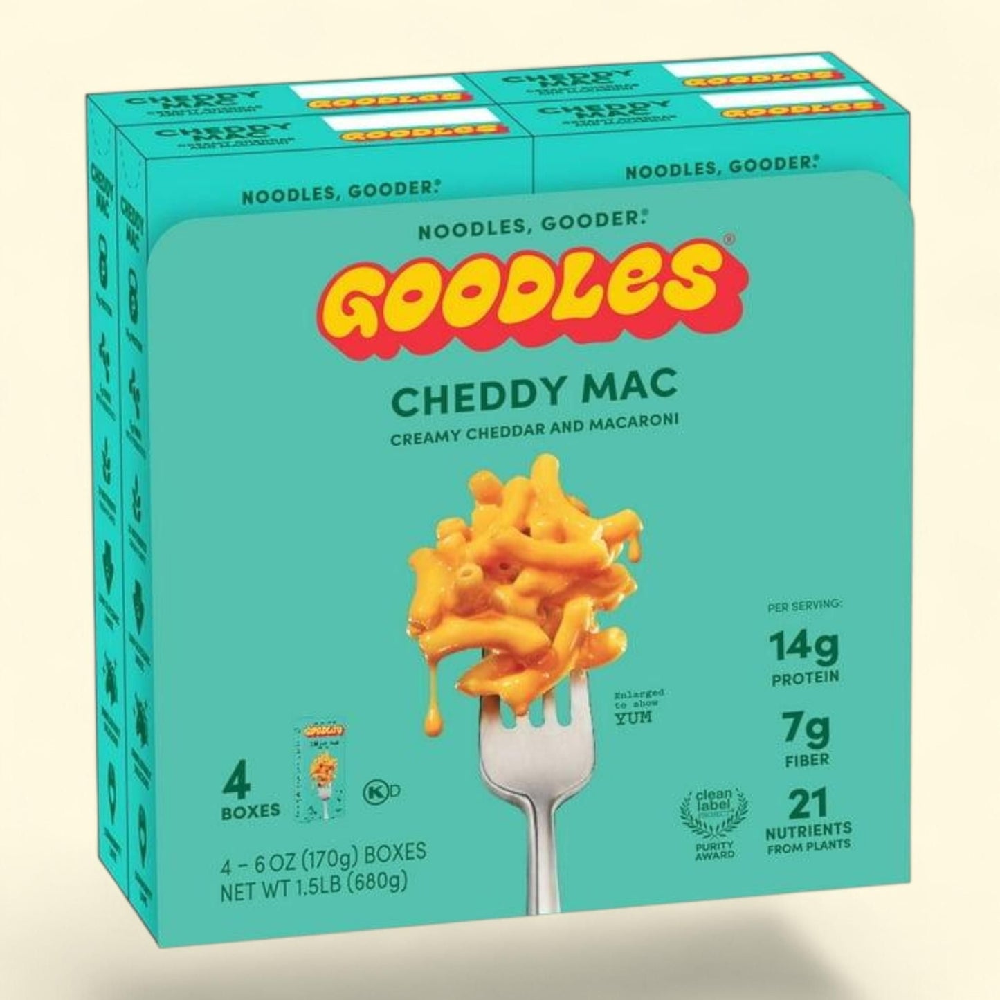 GOODLES Cheddy Mac & Cheese, 6 oz. 4 pk.