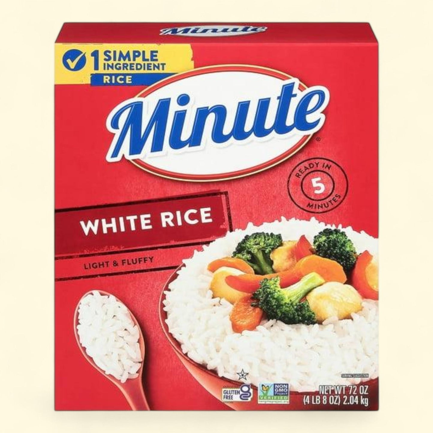 Minute Instant White Rice, 72oz