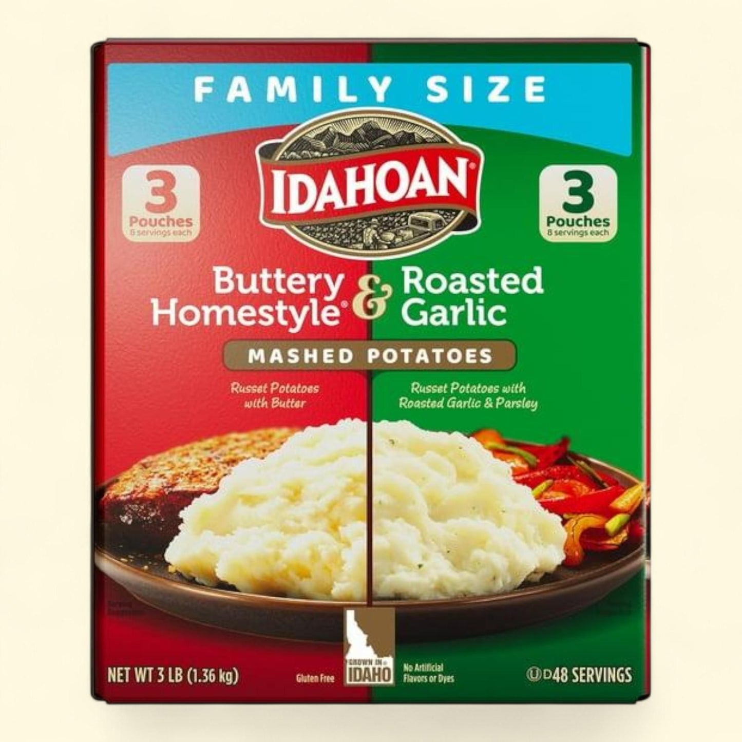 Idahoan Potato, Variety Pack, 8 oz., 6 pk.