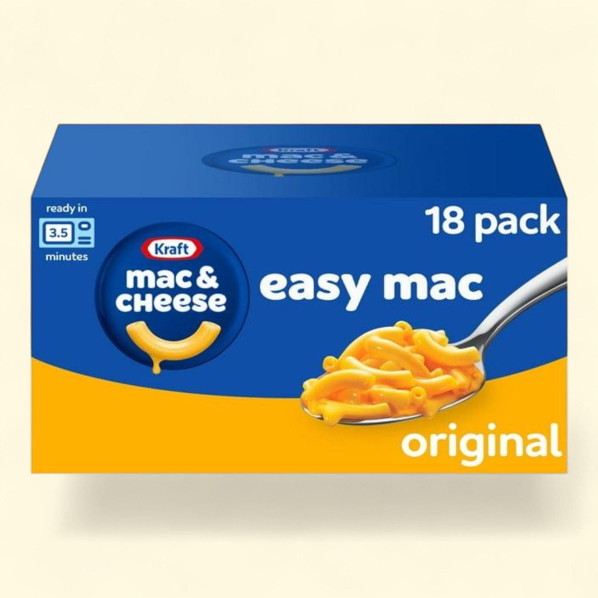 Kraft Easy Mac Original Flavor, 18 pk. — authentic US product shipped worldwide by Treatspree