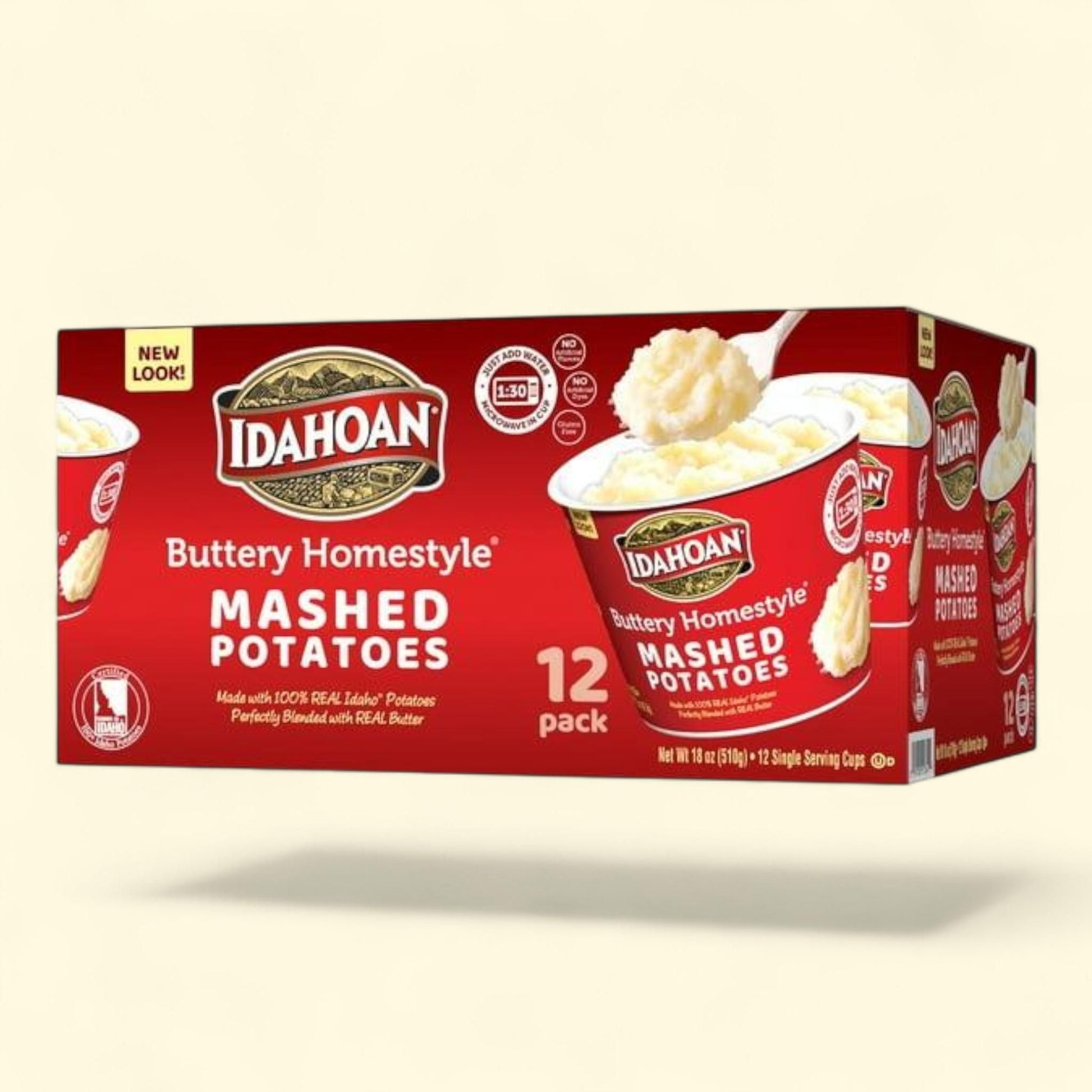 Idahoan Buttery Homestyle Mashed Potatoes, 12 pk.