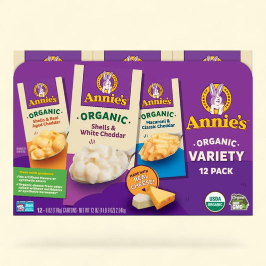 Annie's Organic Homegrown Macaroni & Cheese, 6 oz, 12-pack